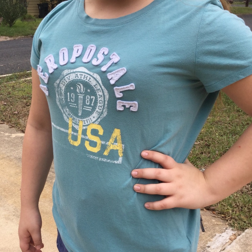 Blue Aeropostale shirt